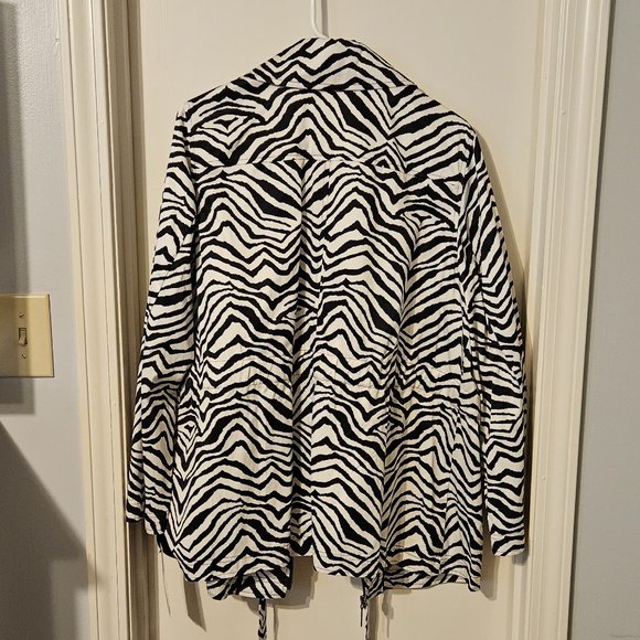 Dana Buchman Woman Zebra Print Jacket 1X - Picture 3 of 3